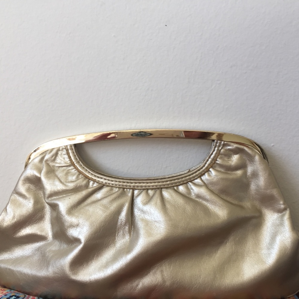 Gold clutch purse